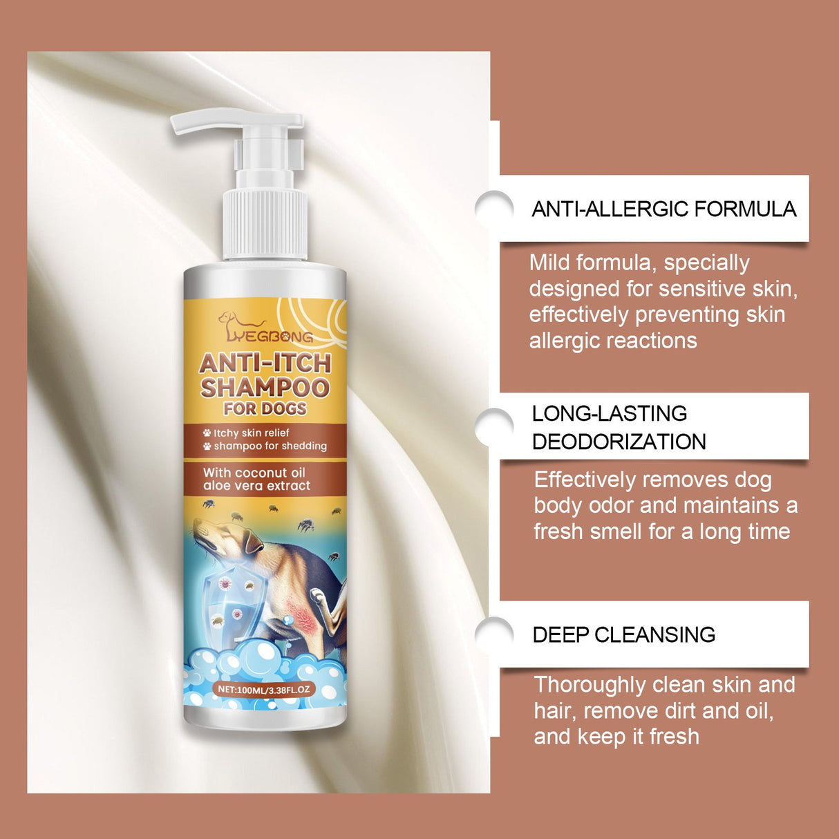 Dog Shampoo for Gentle Cleaning and Nourishing Soft Fur - V.I.P Digital Presence