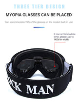 Cover Ski Glasses Winter Outdoor Sports Goggles Double Layer Anti Fog Single Double Plate Snow Goggles - V.I.P Digital Presence