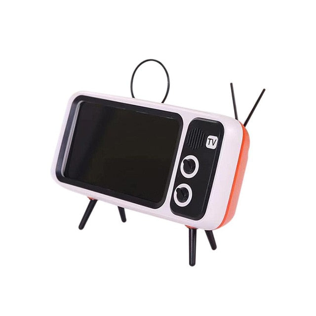 Retro TV Mobile Phone Screen Stand Cell Phone Mounts Holder for 4.7-5.5in mini Waterproo Mobile Phone Screen for Smart Phone - V.I.P Digital Presence