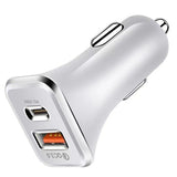 PD car charger TYPE-C fast charging car charging head CE certified 18W charger QC3.0 - V.I.P Digital Presence