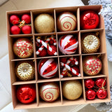 Christmas decoration 6cm electroplated ball plastic ball special-shaped painted Christmas ball gift Christmas tree pendant - V.I.P Digital Presence