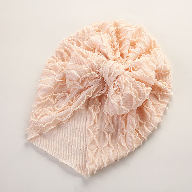 Baby Cow Louver Bow Head Cap Baby High Elastic Brimless Indian Tire Hat - V.I.P Digital Presence