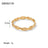 European and American Ring Twisted Linear Geometric Hollow Stacked Ring - V.I.P Digital Presence