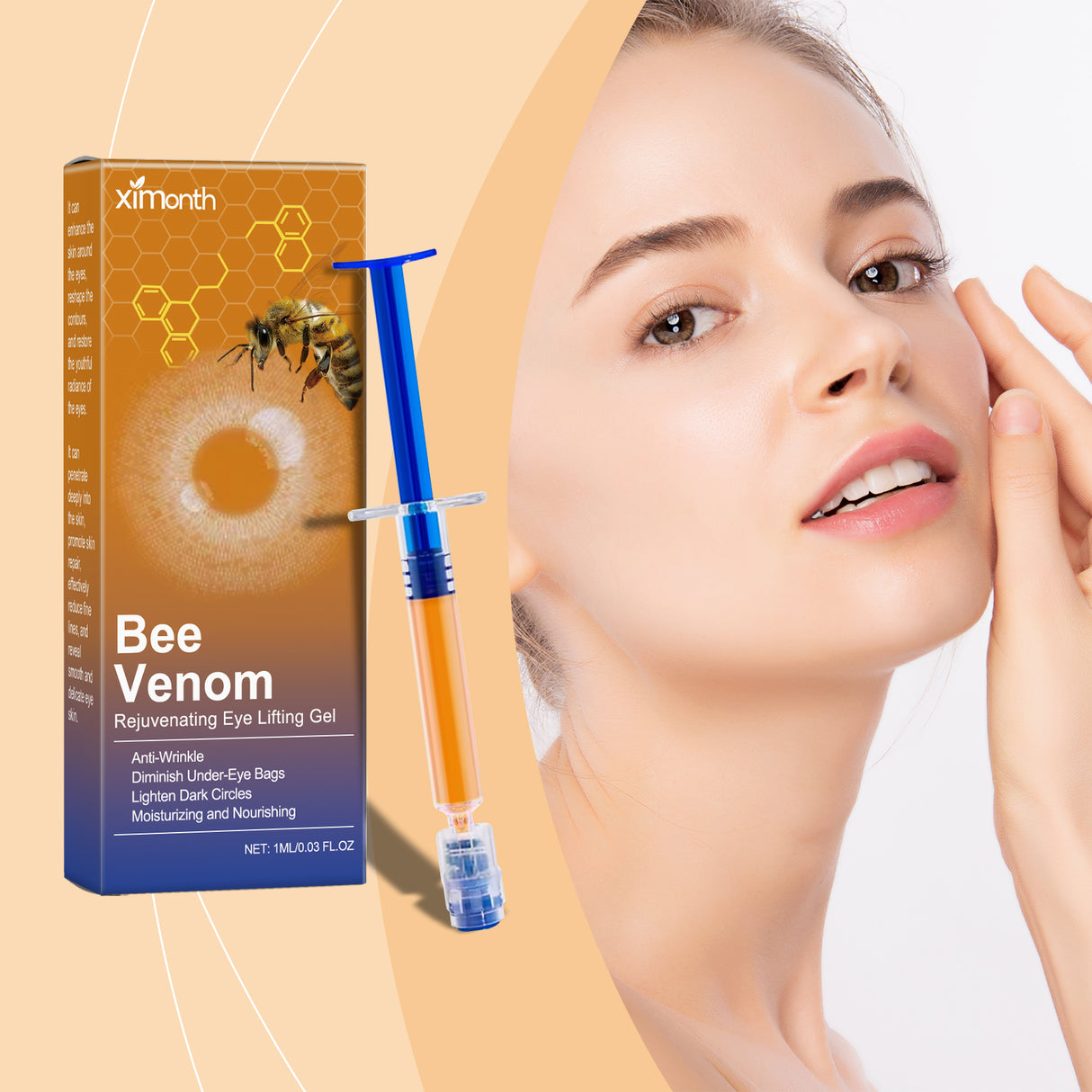 Bee-Venom Eye Firming Gel Improves Eye Bag Moisturizing And Anti-Wrinkle Skin Care Moisturizing Gel - V.I.P Digital Presence
