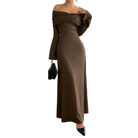 One-Shoulder Fitted Long Dress for Women - V.I.P Digital Presence