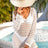 Openwork V-Neck Long Sleeve Cover-Up - V.I.P Digital Presence