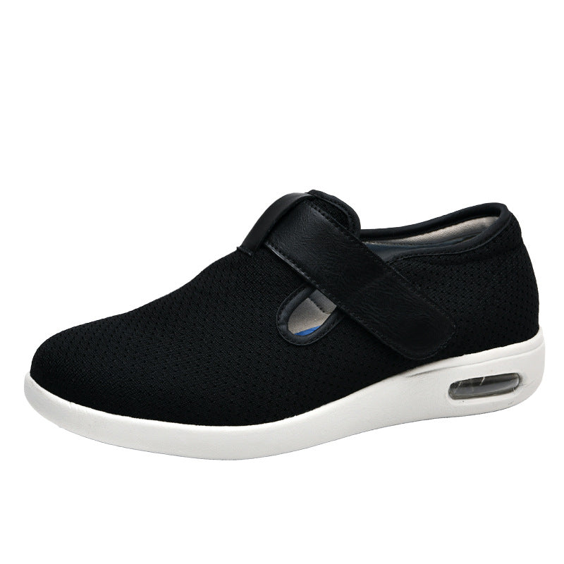 Summer and autumn styles with added fat and widened elderly shoes healthy walking and casual shoes for women easy to put on and take off adjustable shoes - V.I.P Digital Presence