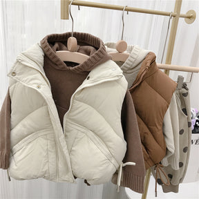 Children's standing collar cotton jacket vest winter loose vest for boys and girls camisole medium and small children's sweater - V.I.P Digital Presence