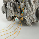 Simple rice bead splicing rice bead chain design drop glaze clip bead chain - V.I.P Digital Presence