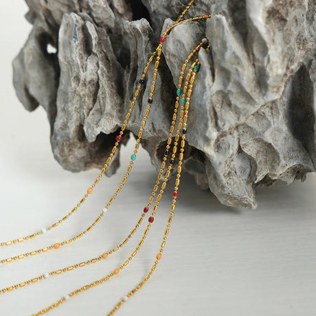 Simple rice bead splicing rice bead chain design drop glaze clip bead chain - V.I.P Digital Presence