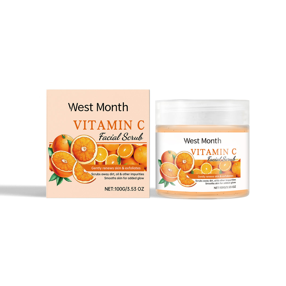 Exfoliante facial que limpia suavemente la piel del rostro, exfolia, hidrata, humecta e ilumina.
