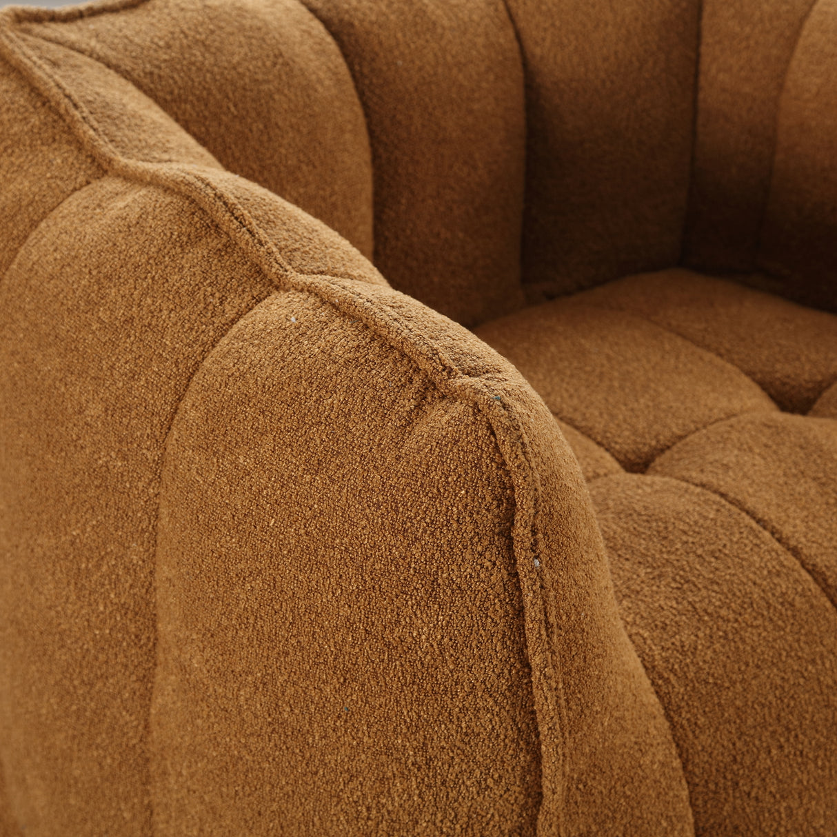 Soft Bean Bag Chair with High Resilient Foam(Chips)for living room and bedroom Comfortable Square Lazy Sofa with Footstool - V.I.P Digital Presence