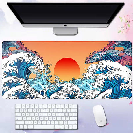 Wave mouse pad advertising game keyboard pad desk pad - V.I.P Digital Presence