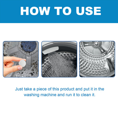 Laundry Machine Cleaning Tablets, Roller Washing Tank Remove Dirt Clean Smell Fragrant Clean - V.I.P Digital Presence