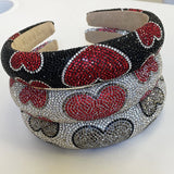 Sponge hair bands are simple and versatile with diamond inlay and heart-shaped hair accessories - V.I.P Digital Presence