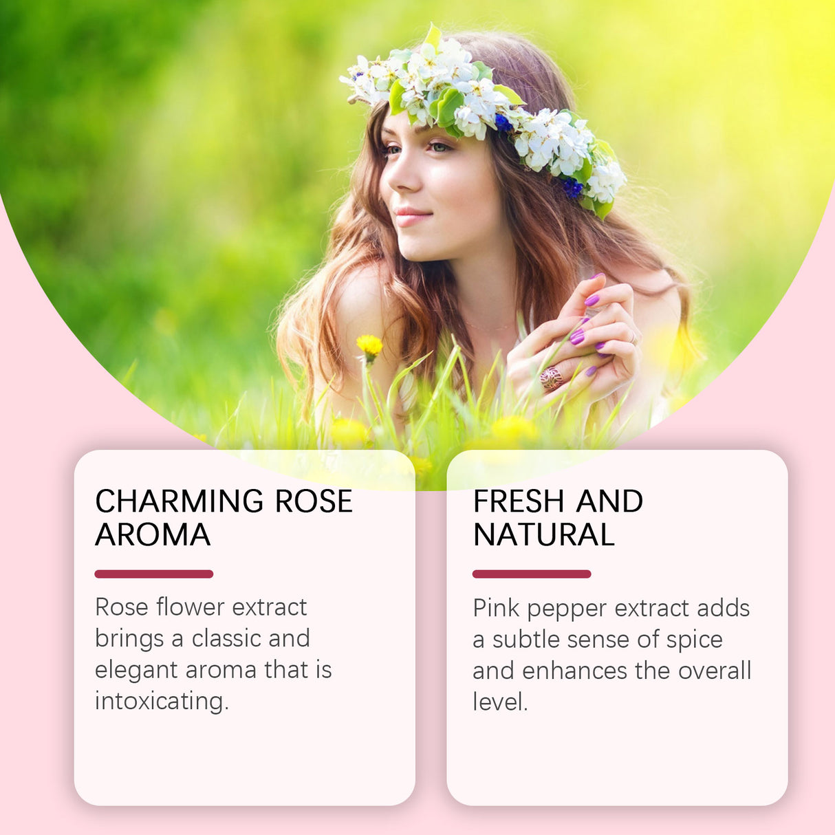 Rose Fragrance Fresh Powder Perfume, Natural Fragrance Niche Charming Charm Perfume Pheromone Fragrance Eau De Toilette - V.I.P Digital Presence