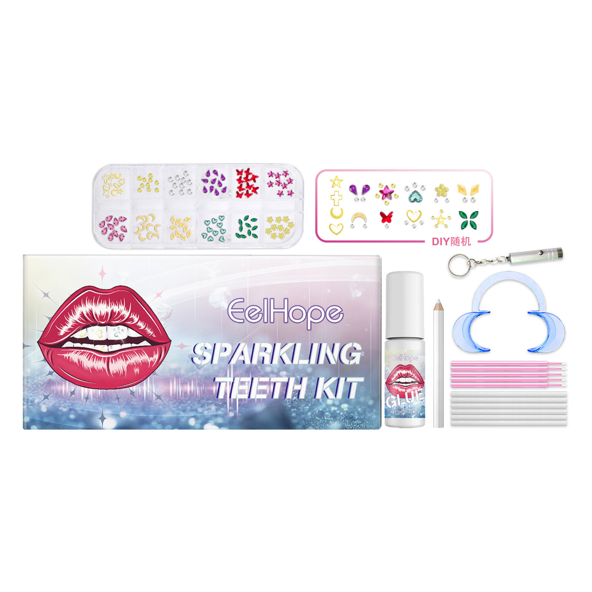 Flash Dental Drill Set Creative Diy Fashion Beauty Dental Spice Jewelry Dental Smile Crystal Dental Drill - V.I.P Digital Presence
