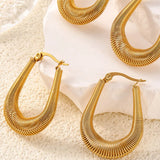 Titanium Steel U Shape Earrings - V.I.P Digital Presence