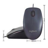 Logitech M91P Enterprise USB Office Mouse, Computer Gaming Wired Mouse - V.I.P Digital Presence