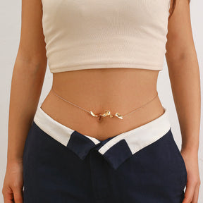 Zircon navel nail body chain sexy imitation pearl tassel chain - V.I.P Digital Presence