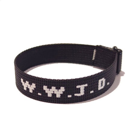 Alphabet Jacquard Printed Wrist Strap Bracelet Strap Unisex WWJD Bracelet Adjustable Bracelet - V.I.P Digital Presence
