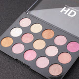 Romantic Beauty 15 Color Multi-Color Highlighter Pearl Eyeshadow Color Makeup Face Nose And Neck Finishing - V.I.P Digital Presence