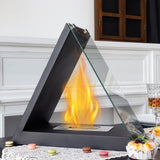 Desktop Triangle Alcohol Burning True Fire Fireplace Portable Viewing Heating Pit Outdoor Portable - V.I.P Digital Presence