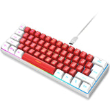 61 key keyboard with split lines, mini minimalist keyboard, compact dual color color RGB luminous film keyboard - V.I.P Digital Presence