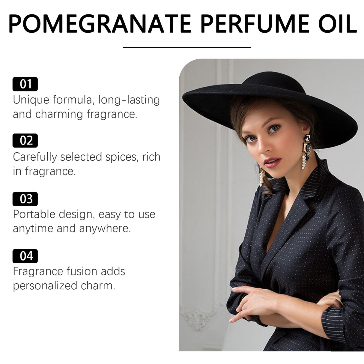 Women's Pheromone Ball Pomegranate Perfume Natural Long Lasting Light Fragrance Fresh Flower Fruit Charm Stay Perfume - V.I.P Digital Presence