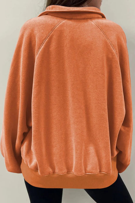 Half Snap Long Sleeve Sweatshirt - V.I.P Digital Presence