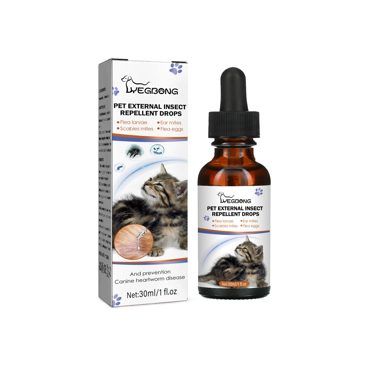 Pet Extracorporeal Insect Repellent Drops, Cats And Dogs Clean To Remove Ticks And Fleas Drops - V.I.P Digital Presence