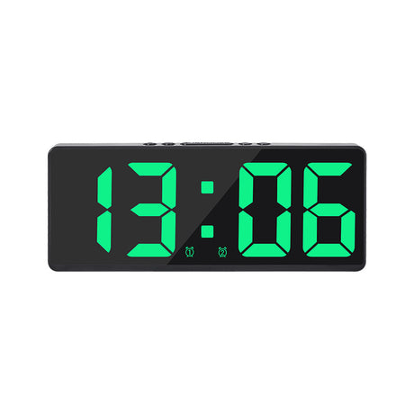 Multifunctional LED Digital Clock: Features number display, color nightlight, temp, calendar, alarm. Large size, backlit, great - V.I.P Digital Presence