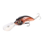 Cebo falso de lengua ancha, ABS Rock Mino, para buceo profundo, 10,4 cm, 14,5 g, con cuentas y tres anzuelos mejorados, con forma de gusano simulado.