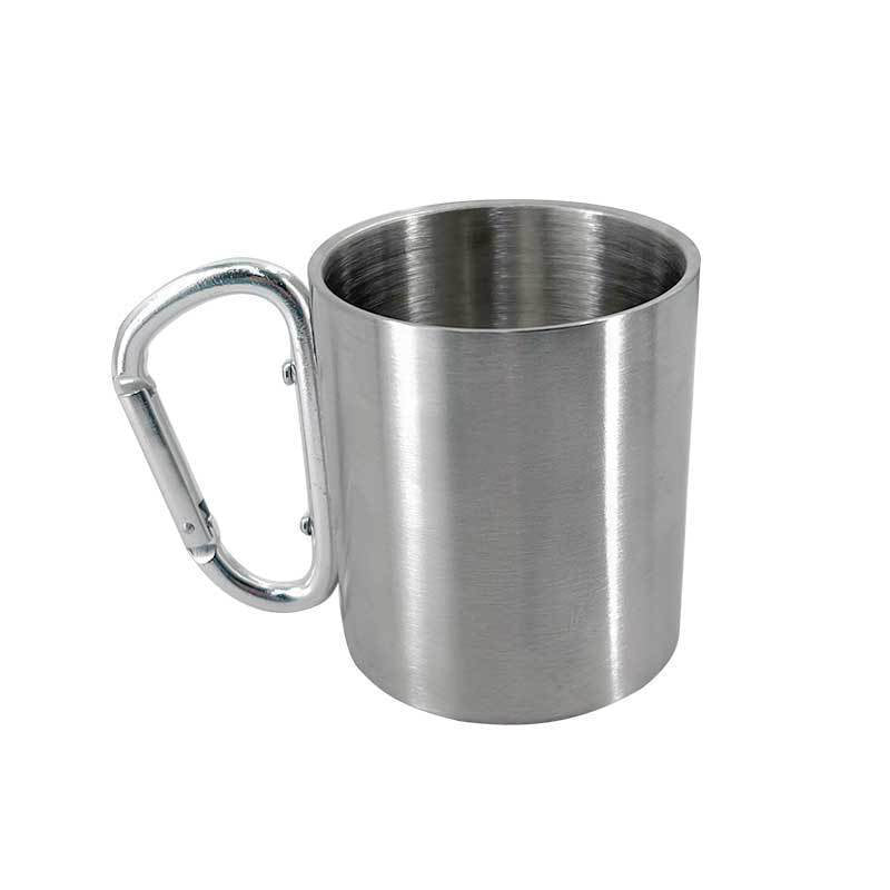 Outdoor mountaineering button, water cup, trip, camping, portable button, 201 stainless steel material - V.I.P Digital Presence