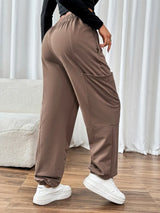 Tied Joggers with Pockets - V.I.P Digital Presence