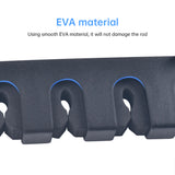 1pc 6-hole fishing rod wall mount, vertical/horizontal display frame - V.I.P Digital Presence