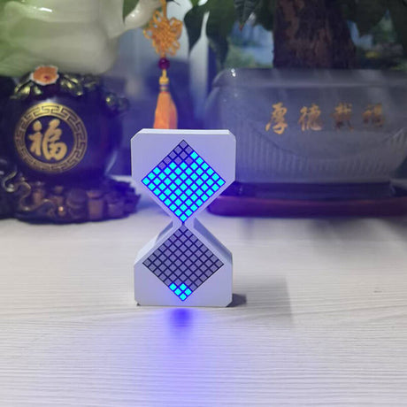 Cyber-style LED electronic sand timer: gravity-sensing, 1-30min countdown, tech decompression toy - V.I.P Digital Presence