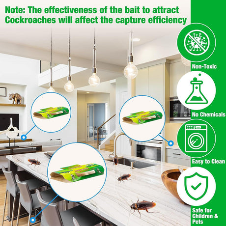 Roach Flea Trap Sticky Killer Flea Catcher Sticky Trap - V.I.P Digital Presence