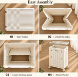 LuxeRoll Wheeled Laundry Basket