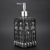 Creative home square bathroom hand sanitizer bottle decoration with a multi sided skull liquid bottle in the underground cave - V.I.P Digital Presence