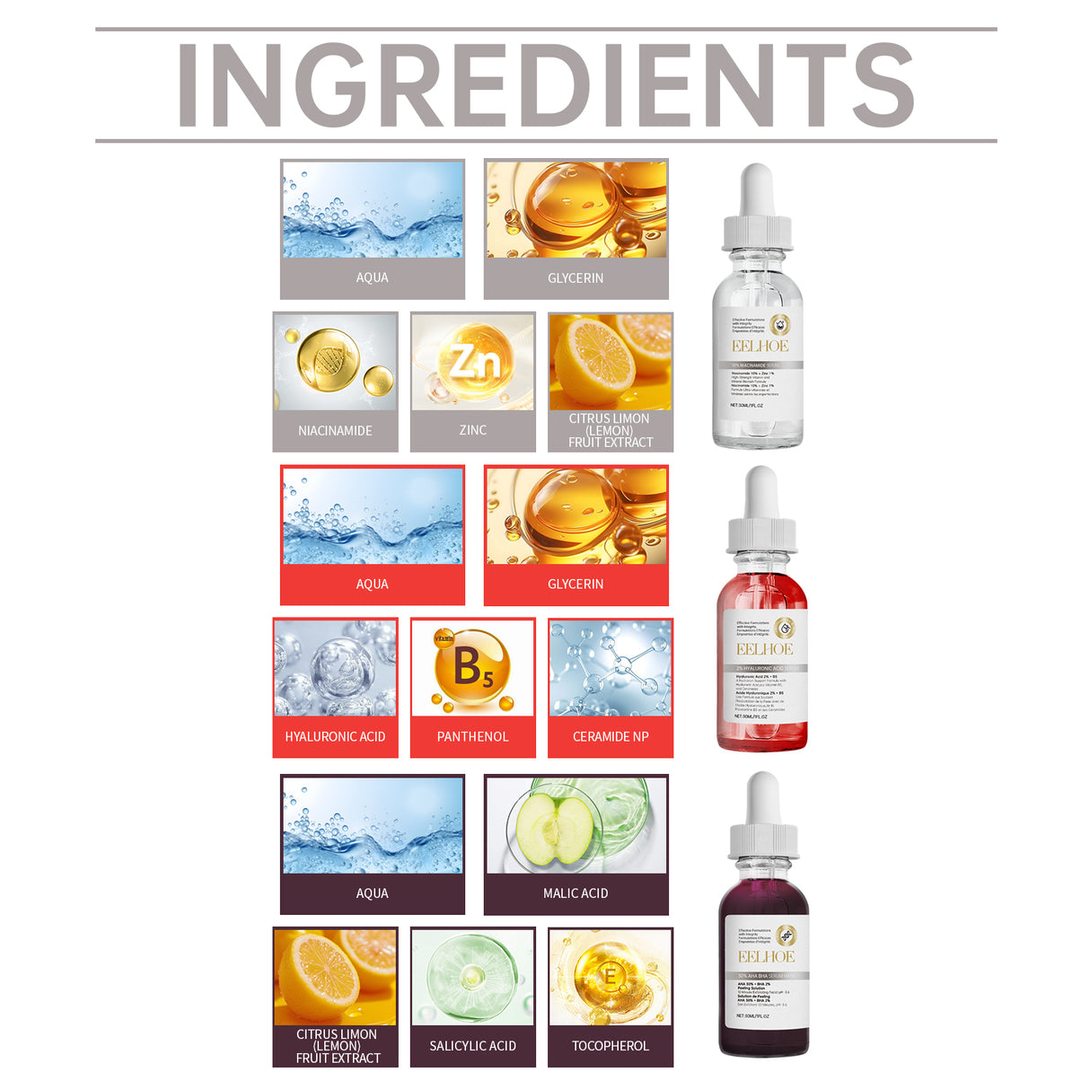Set de limpieza facial para el acné, reparación del acné, blanqueamiento de la piel, set de mascarillas con esencia para el acné