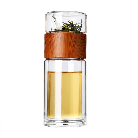 JOUDOO Tea Infuser Filter Double Wall Glass Sport Water Tumbler Portable High-temperature Transparent Water Cup Office Cup 35 - V.I.P Digital Presence