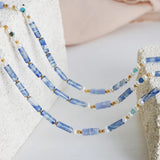 Freshwater Pearl Titanium Steel Geometric Bead Necklace - V.I.P Digital Presence