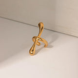 18K Gold-Plated Stainless Steel Cuff Earrings - V.I.P Digital Presence