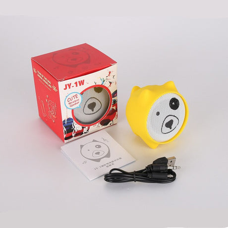 Creative new cartoon bluetooth speaker TWS couplet wireless hands-free call mini speaker - V.I.P Digital Presence