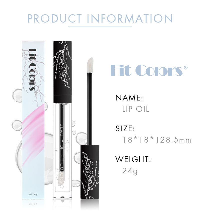 Fit Colors Transparent Lip Oil Glass Lip Gloss Colorless Lip Gloss Lasting Moisturizing Moisturizing Superposition Liquid - V.I.P Digital Presence