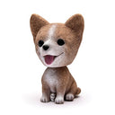 Cute doll decorations in the car, resin bobblehead dog animal bulldog, creative cute car ornaments - V.I.P Digital Presence