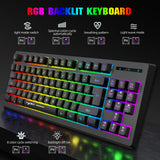 87 key wireless 2.4G film keyboard RGB backlit wireless keyboard - V.I.P Digital Presence