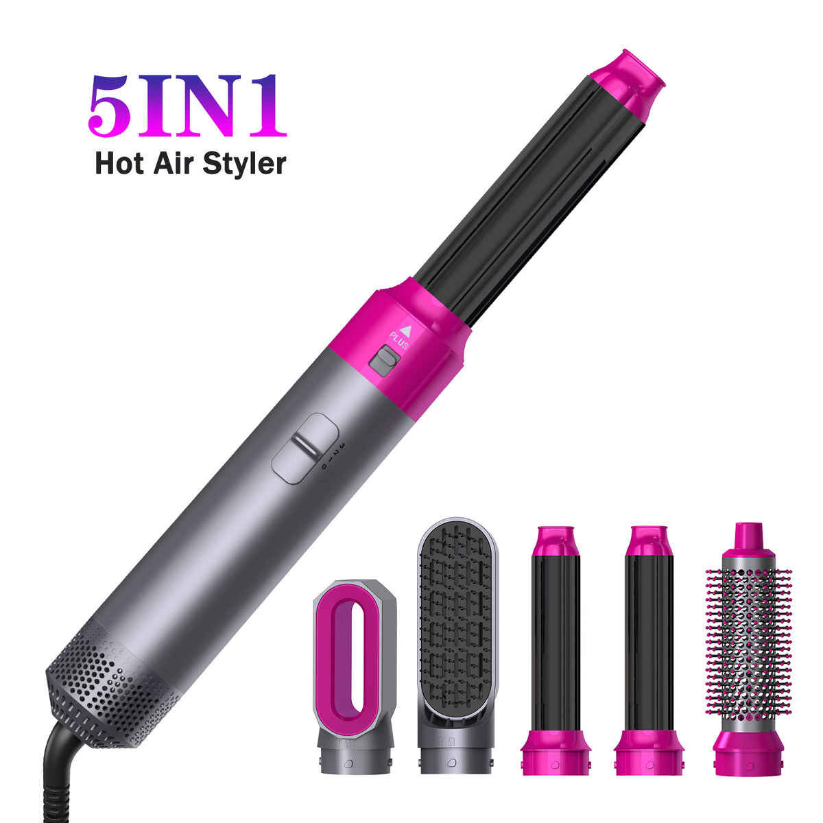 5 in 1 Hair Styler Professional Hair Dryer Brush Blow Dryer Air Wrap Hot Air Brush - V.I.P Digital Presence