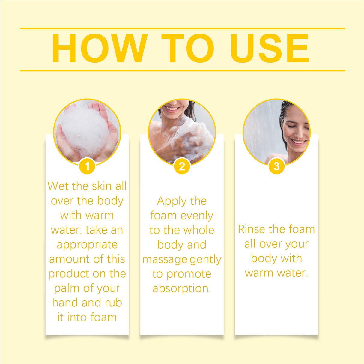 Gel de ducha perfumado que hidrata y nutre la piel, limpia e ilumina la piel, el cuerpo y la ducha con fragancia.